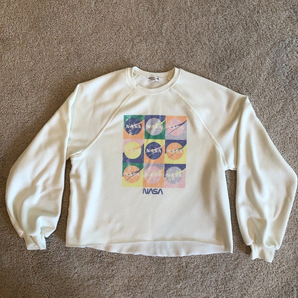 Grayson/Threads NASA Graphic Soft Lightweight Comfortable Sweatshirt Top